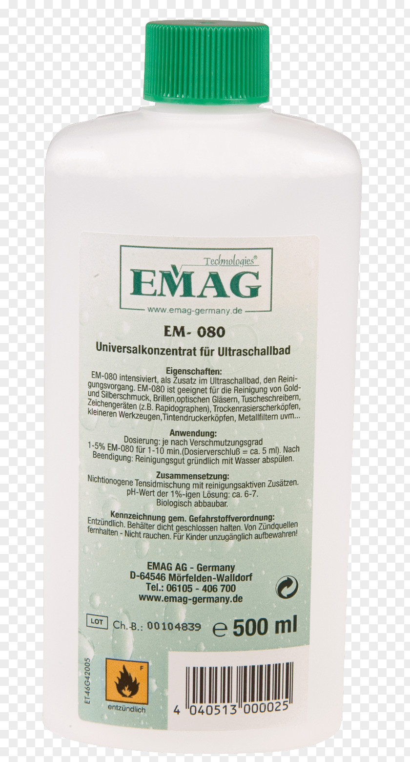 Niger Cleaning Agent Universal Emag EM080 Lotion Milliliter PNG