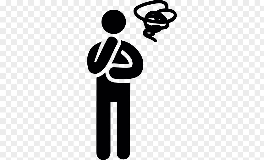 Thinking Man Person Clip Art PNG