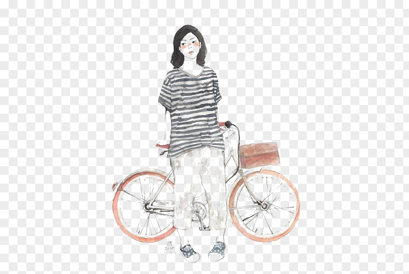 Bicycle Drawing Cartoon Illustration PNG