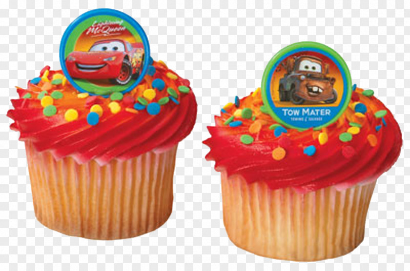 Cakes Lightning McQueen Mater Cupcake Birthday Cake Frosting & Icing PNG