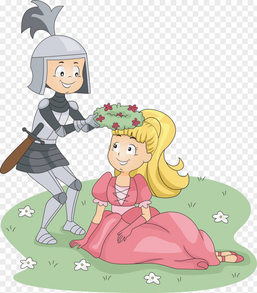 Cartoon Princess Prince Crown Flower Stock Photography Royalty-free PNG