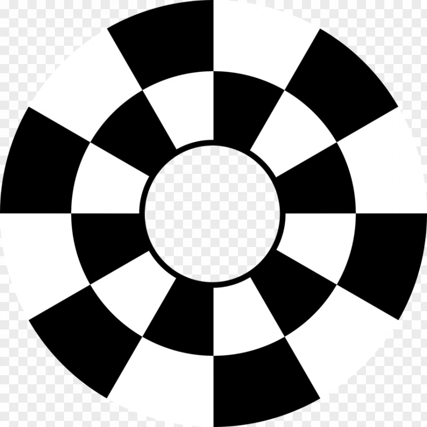 Circular Pattern Chess Board Game PNG