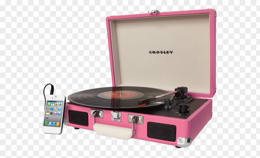 Crosley CR8005A-TU Cruiser Turntable Turquoise Vinyl Portable Record Player CR8005A Phonograph PNG