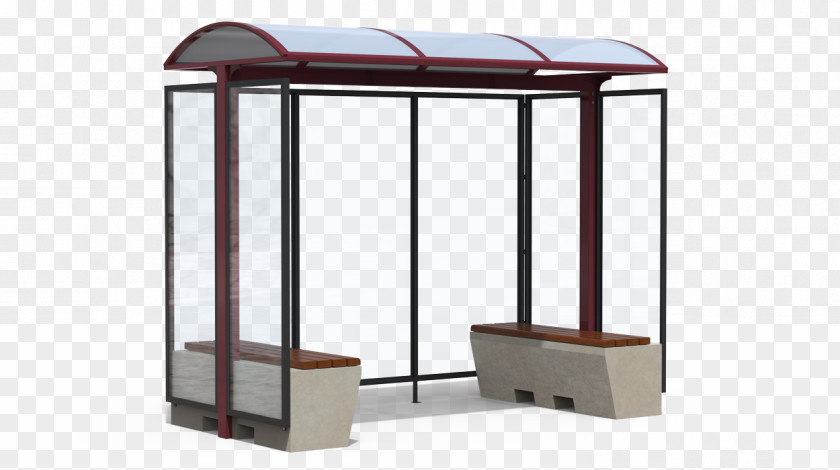 Bus Stop Shelter Street Furniture Steel PNG