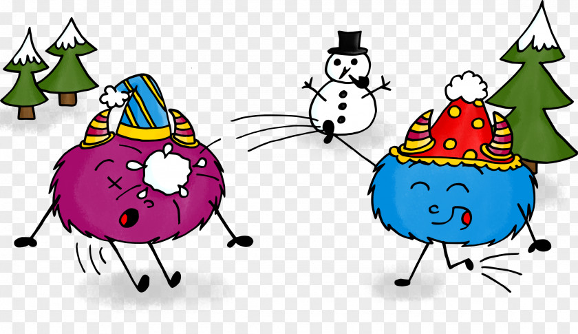 Drawing Snowball Fight Clip Art PNG