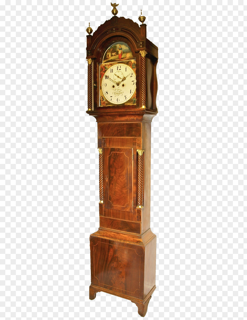 Hand-painted Clock Floor & Grandfather Clocks Llanrwst Antique Clockmaker PNG