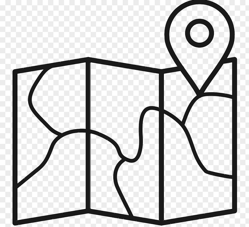 M Line Angle Furniture Clip Art Black & White PNG