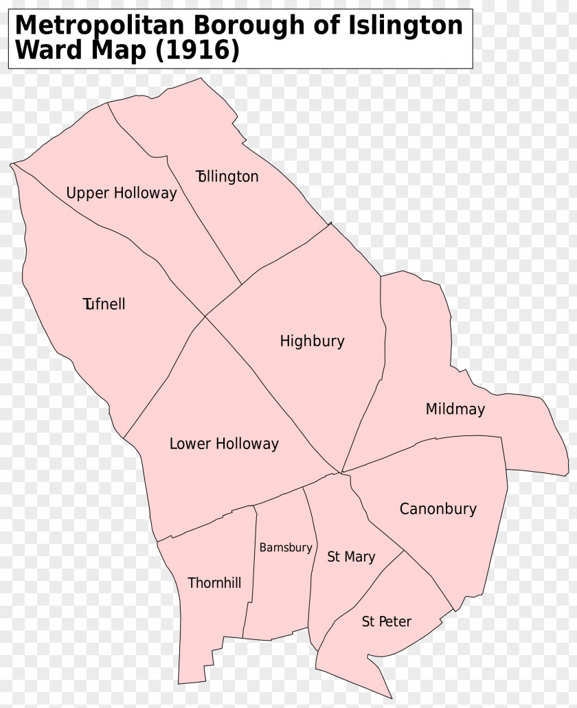 Map Marylebone Highbury Islington North South And Finsbury West PNG