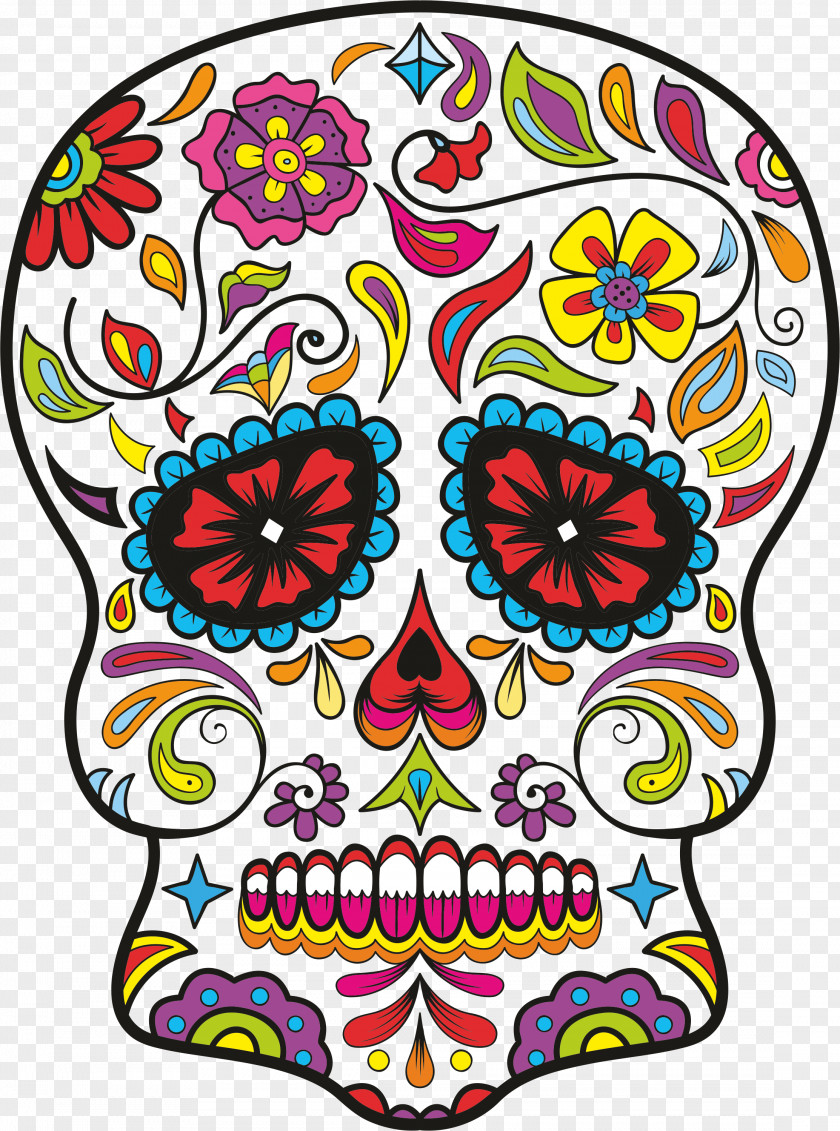 Mexican Skull Calavera Day Of The Dead Christmas Decoration All Souls PNG