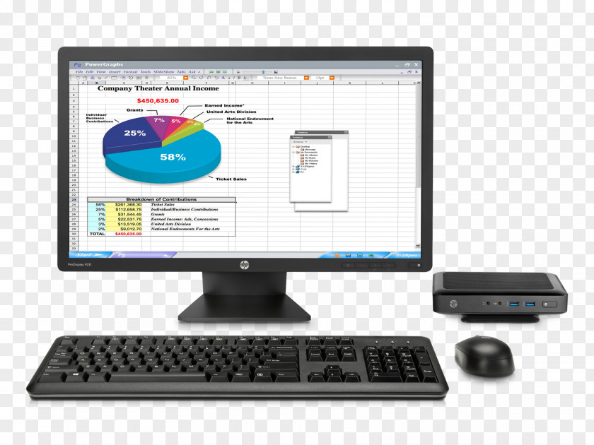 Thin Hewlett-Packard Computer Monitors Liquid-crystal Display IPS Panel PNG