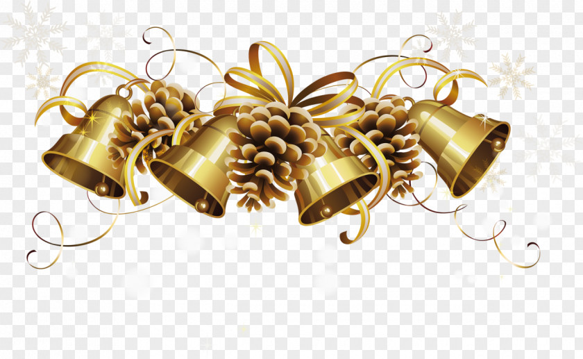 Transparent Christmas Golden Bells Picture Gold Bell Clip Art PNG
