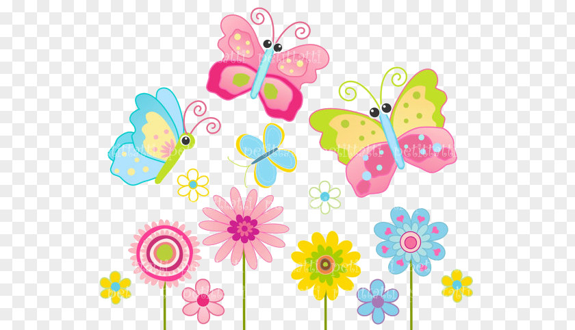 Cute Butterflies Transparent Butterfly Flower Color Clip Art PNG