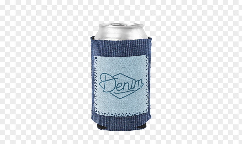 Denim Pocket Cooler Insulator Neoprene Thermal Insulation Drink PNG