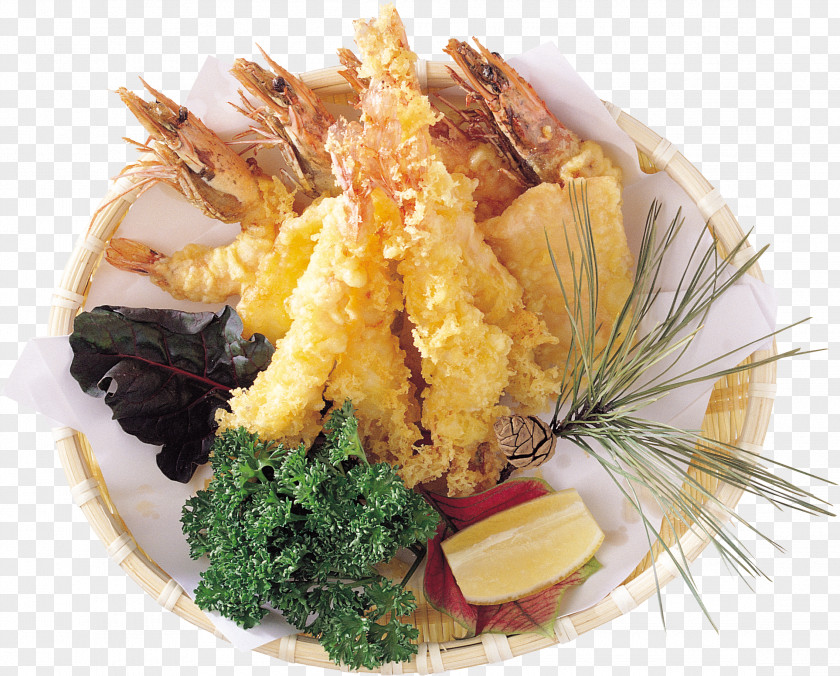 Fries Tempura Seafood Butterbrot Dish PNG