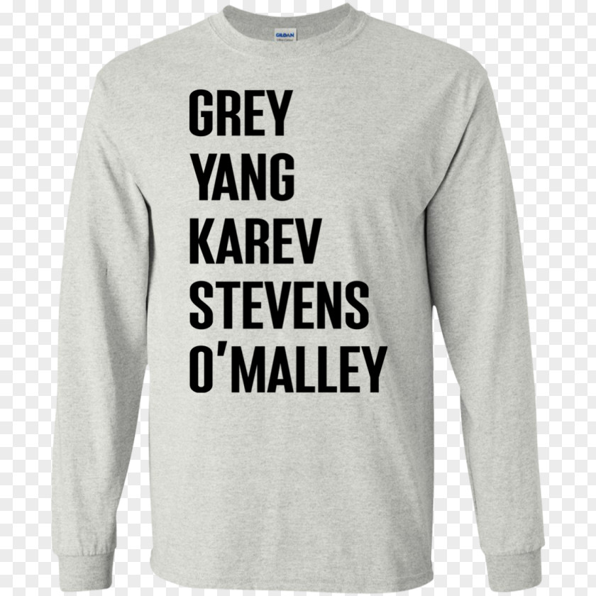 Greys Anatomy Sleeve T-shirt Hoodie Bluza PNG