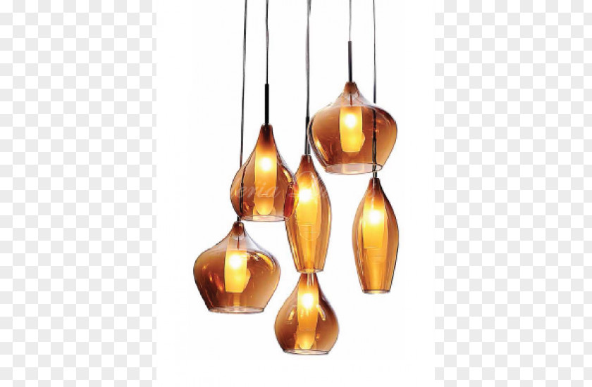 Lustre Light Dome Amber Pendentive Glass PNG