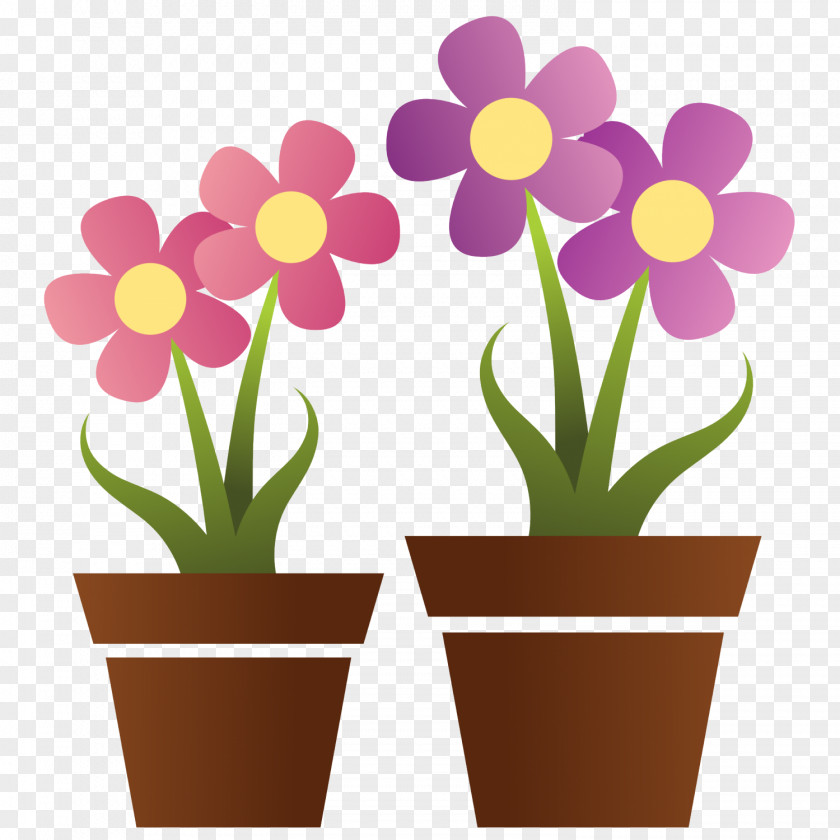 Potted Plant Flowerpot Clip Art PNG