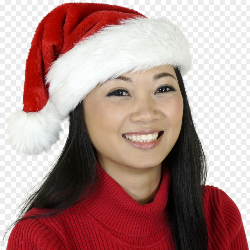 Santa Claus Knit Cap Christmas Hat Textile PNG