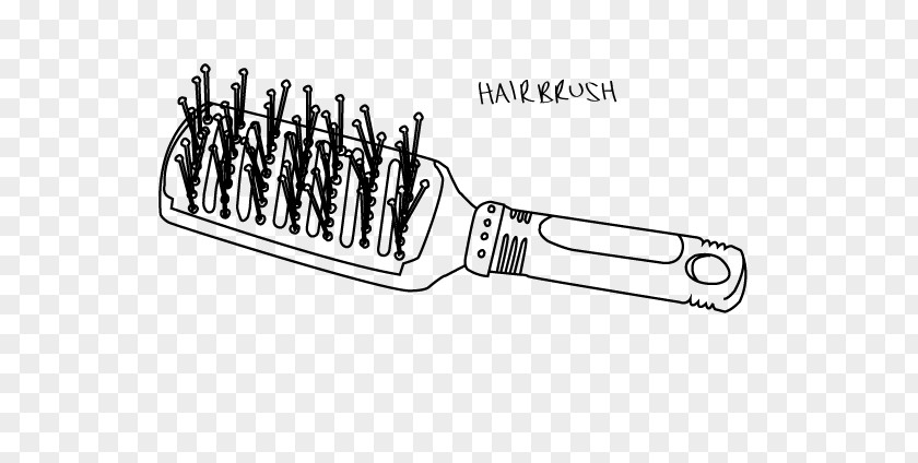 Hair Drawing Hairbrush PNG