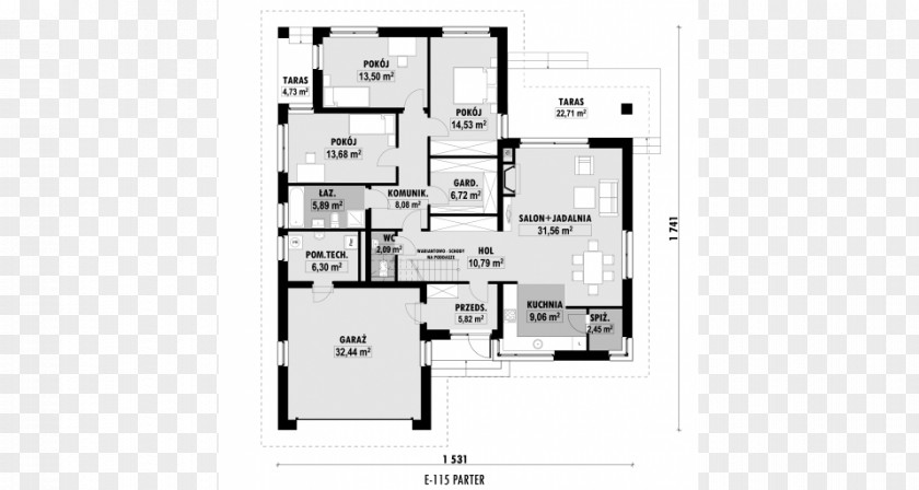 House Floor Plan Bungalow Building Powierzchnia PNG