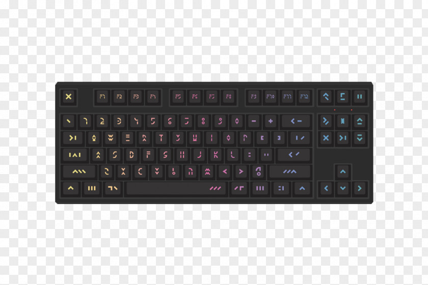 Laptop Computer Keyboard Numeric Keypads Space Bar Touchpad PNG