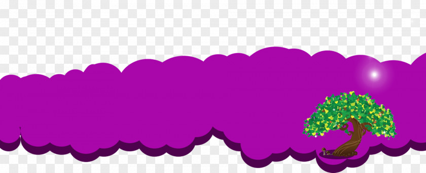 Purple Wave Border Green PNG