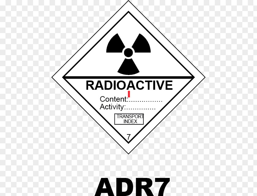 Soft Sister HAZMAT Class 7 Radioactive Substances Dangerous Goods Sticker Label Decay PNG