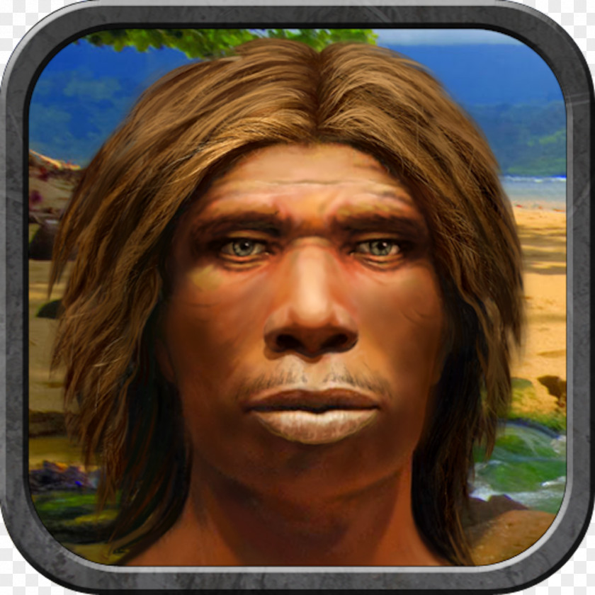 Nose Neandertal Ape Face Caveman PNG