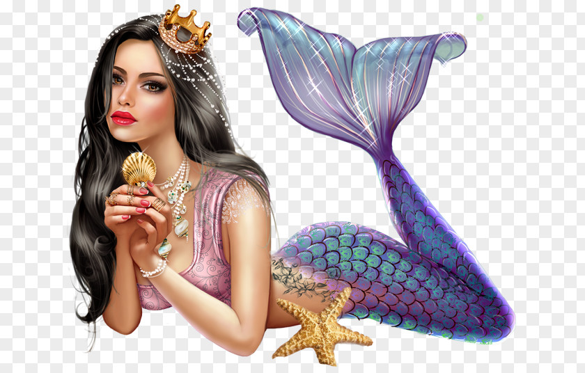 Mermaid The Little Drawing Image Illustration PNG
