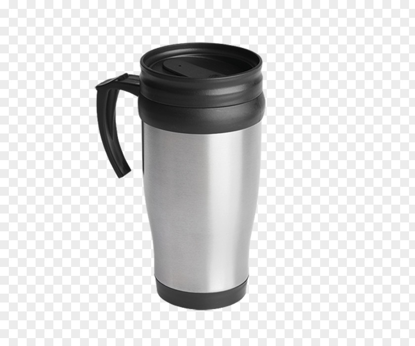 Mug Cup Thermal Insulation Thermoses Handle Stainless Steel PNG