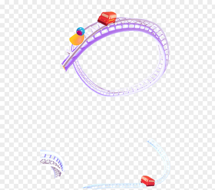 Toy Roller Coaster Amusement Park PNG