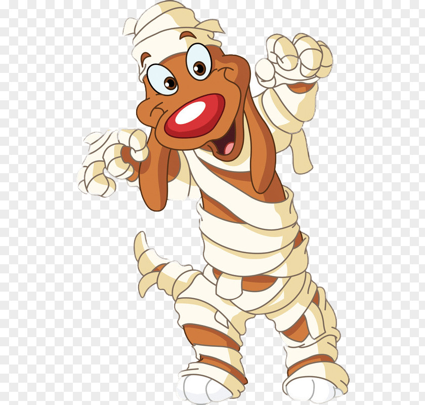 Cartoon Mummy Dog PNG