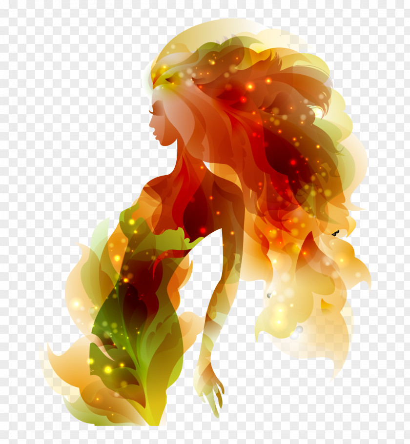 Gorgeous Abstract Woman Vector Adobe Illustrator Royalty-free Illustration PNG