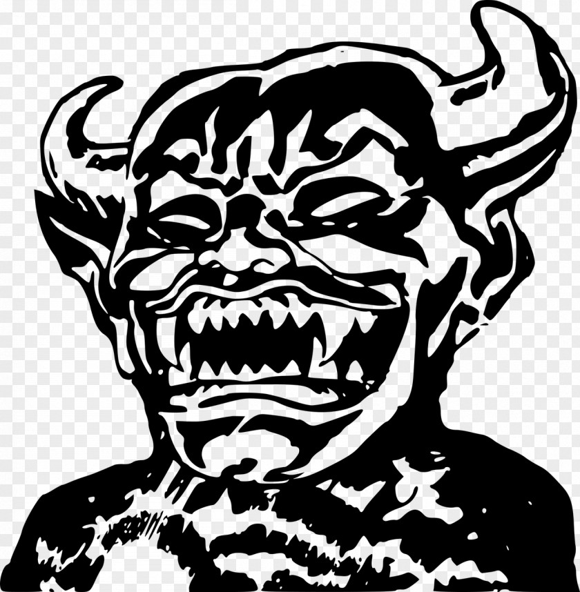 Horror Devil Smiley Clip Art PNG