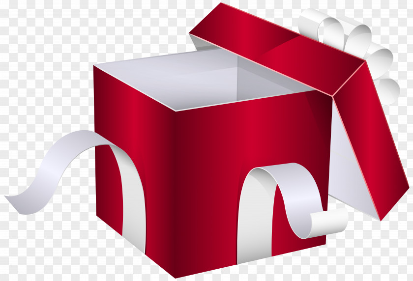 Open Red Gift Box Clipart Image Clip Art PNG