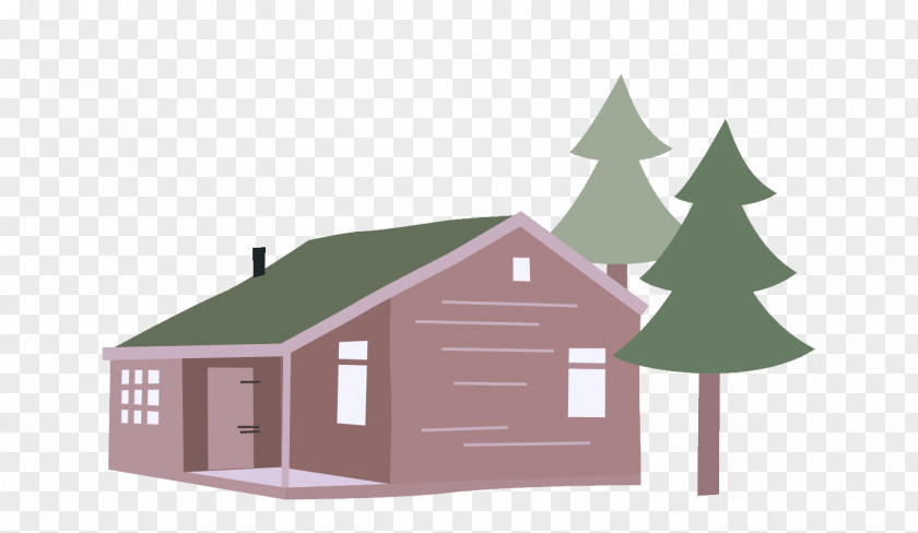 Pine Family Fir House Home Cottage Shed Roof PNG