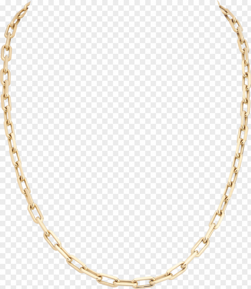 Yellow Strap Necklace Jewellery Cartier Chain Colored Gold PNG