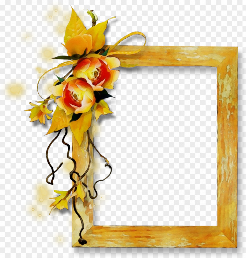 Cut Flowers Interior Design Picture Frame PNG