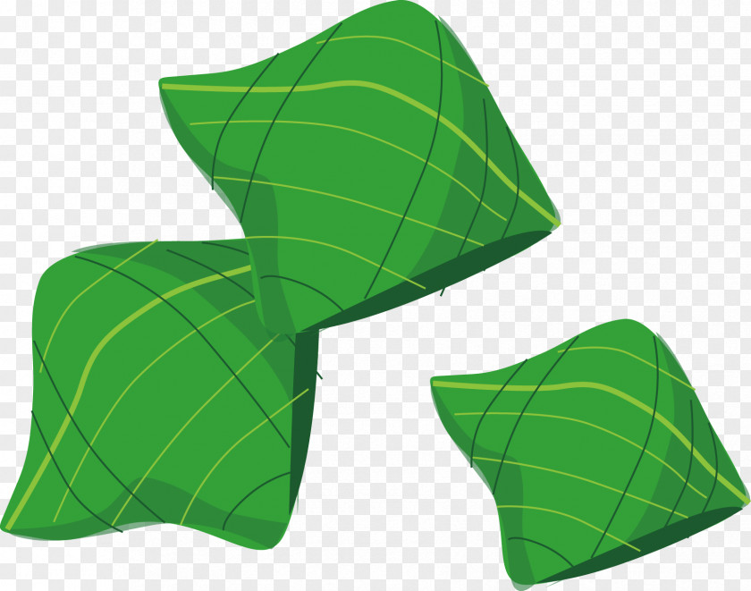 Four Edge Dumplings Leaf Angle Green Pattern PNG