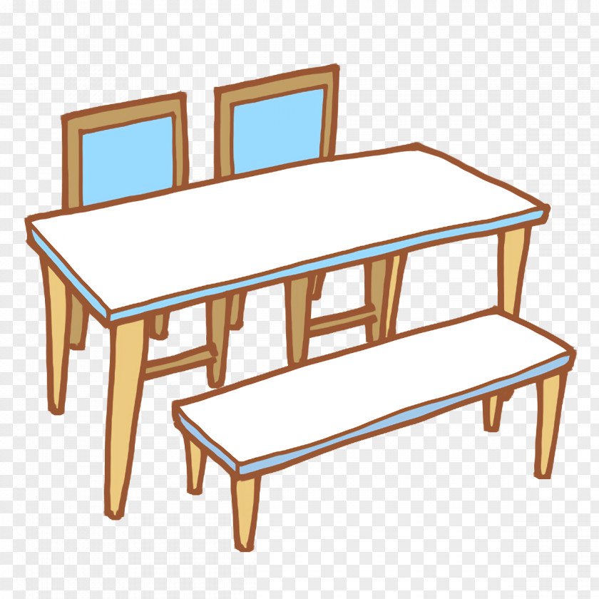 Outdoor Table Bench Chair Angle PNG
