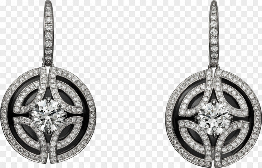 Women Jewelry Earring Jewellery Cartier Diamond Gold PNG