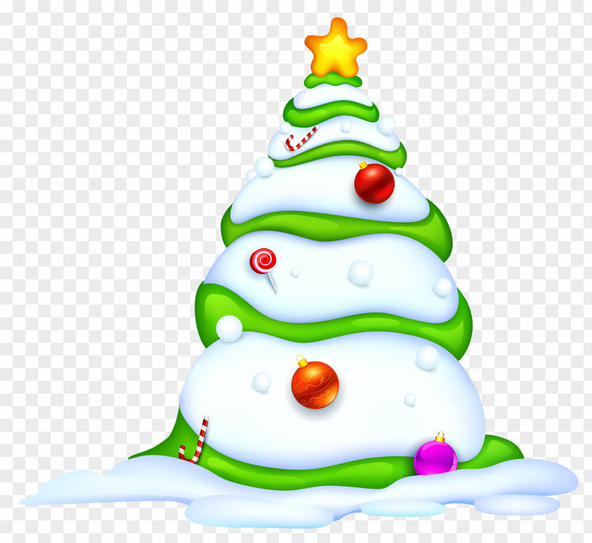 Christmas Snowy Tree Picture New Year Paper PNG