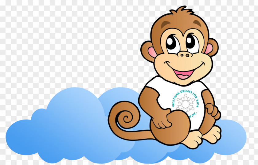 Dream Clouds Chimpanzee Baby Monkeys Primate Ape Clip Art PNG