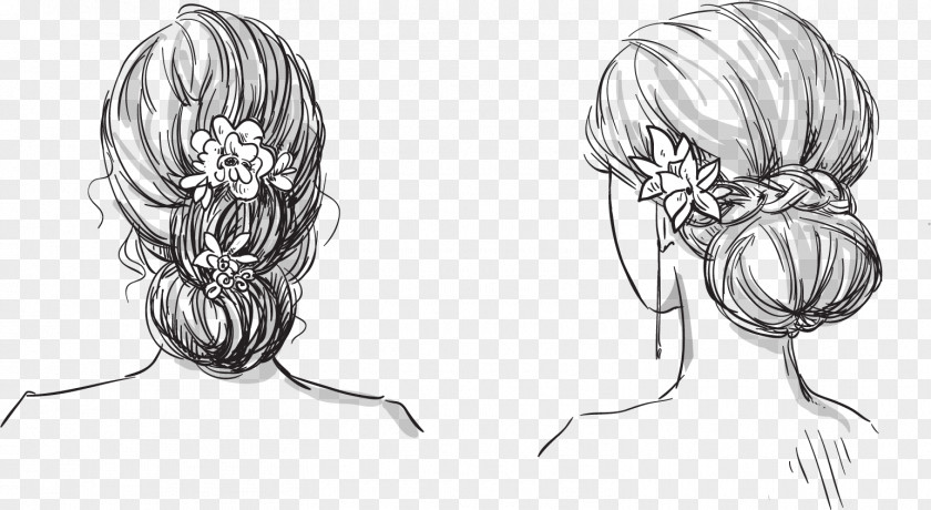 Hair Avatar Vector Elements Hairstyle Drawing Braid Royalty-free PNG