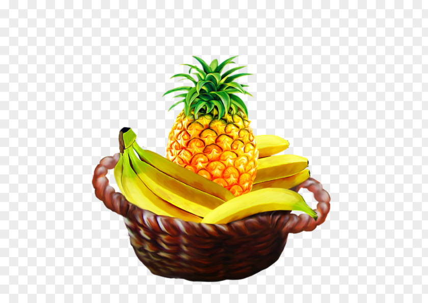 Pineapple Banana Fruit Food Gift Baskets Vegetarian Cuisine PNG