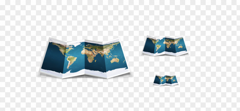 Spread Out Paper Maps World Map PNG