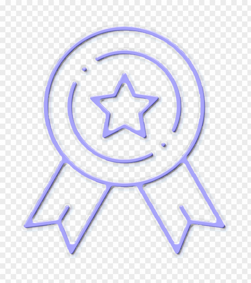 Electric Blue Logo Medal Icon Digital Marketing Reward PNG