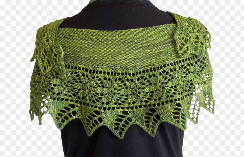 Fern Shawl Crochet Yarn Ravelry Pattern PNG