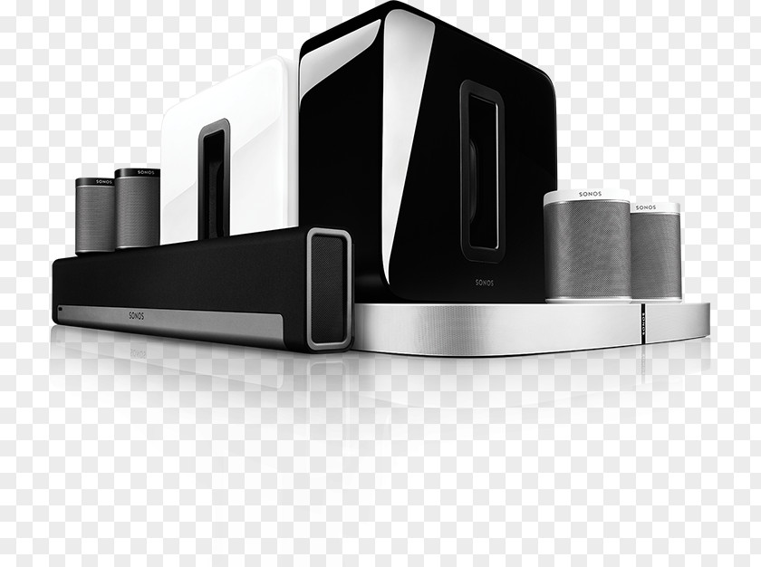 Home Theatre Sound Setup Sonos Theater Systems Loudspeaker Soundbar Wireless PNG