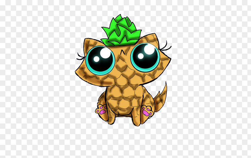Pineapple Funny Toad Kitten Tree Frog Turtle PNG